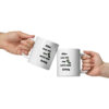 Weiße, glänzende Tasse