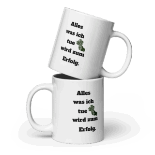 Weiße, glänzende Tasse