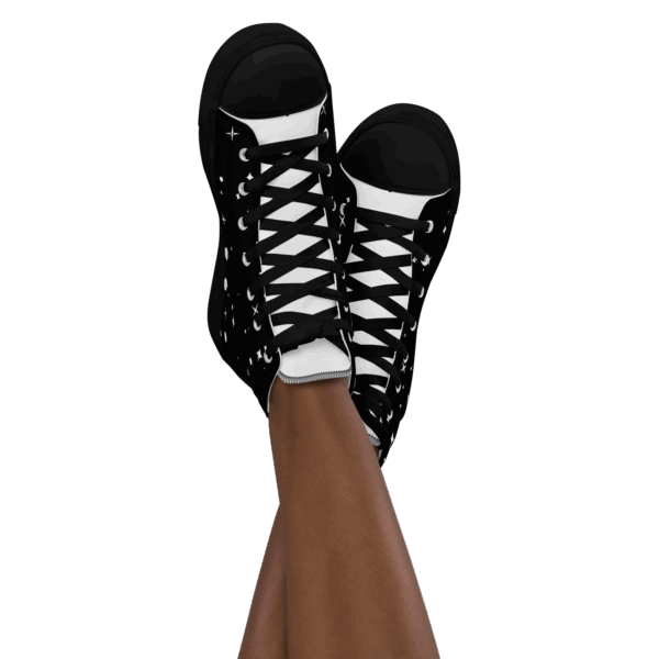 High-Top Leinenschuhe für Damen – Bild 2