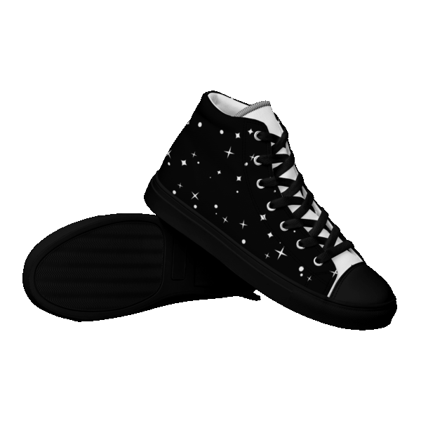 High-Top Leinenschuhe für Damen – Bild 4