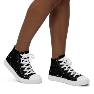 High-Top Leinenschuhe für Damen